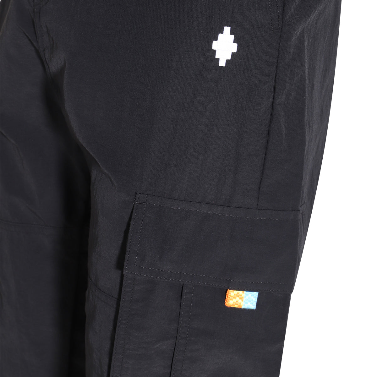 BLACK CARGO TROUSERS