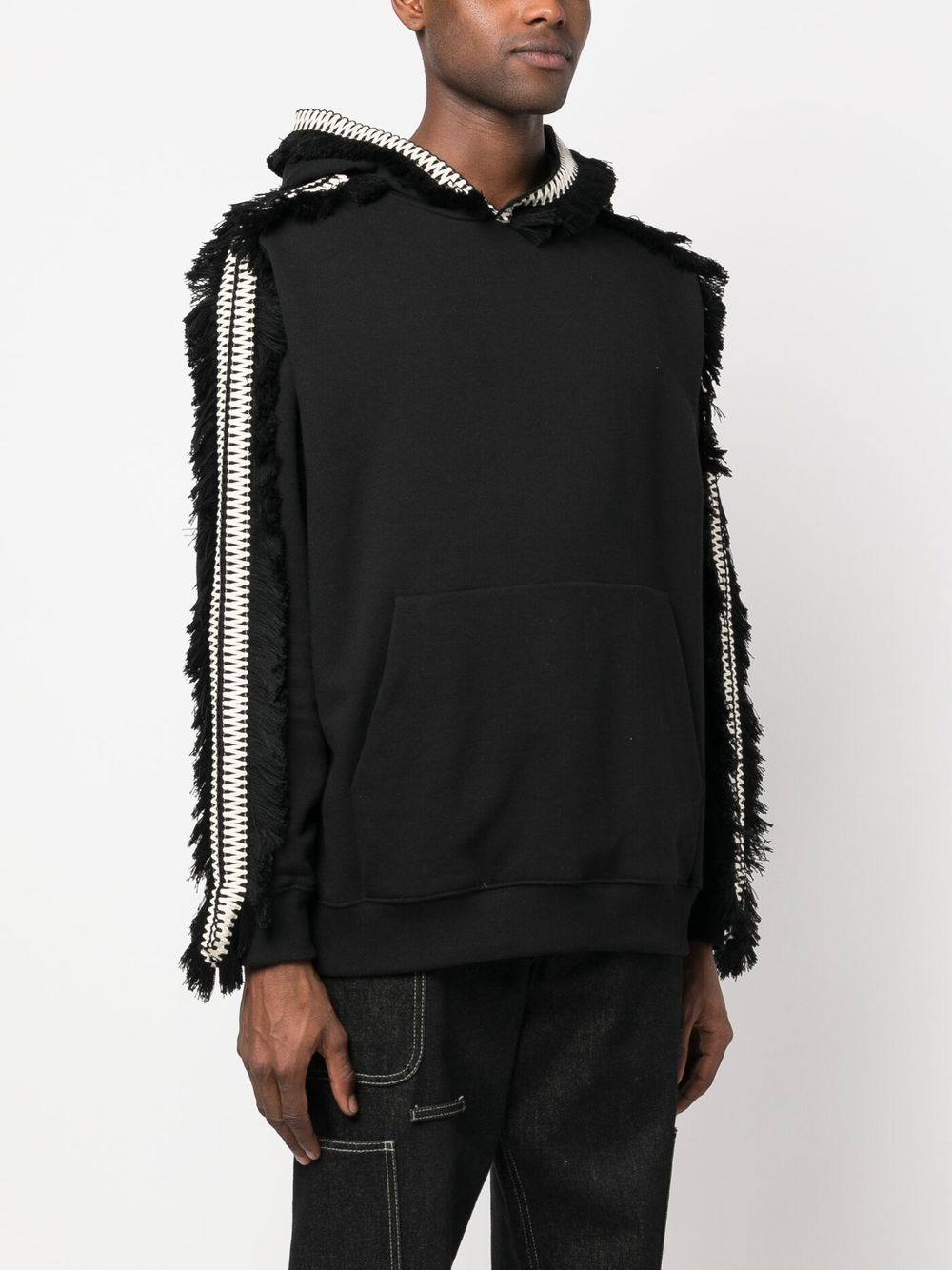 BLACK COTTON SWEATSHIRT