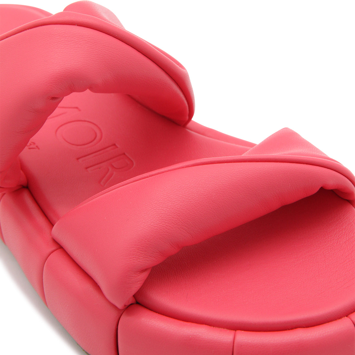RASPBERRY FAUX LEATHER PHENIX FLATS