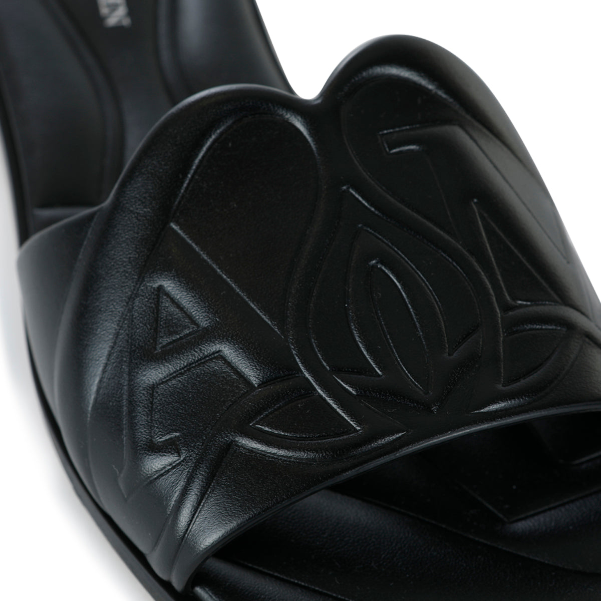 BLACK LEATHER FLATS