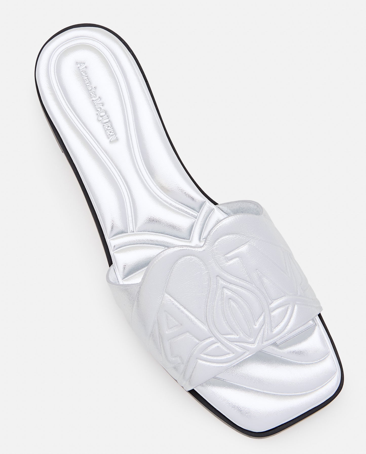 FLAT LEATHER SLIDE SANDAL