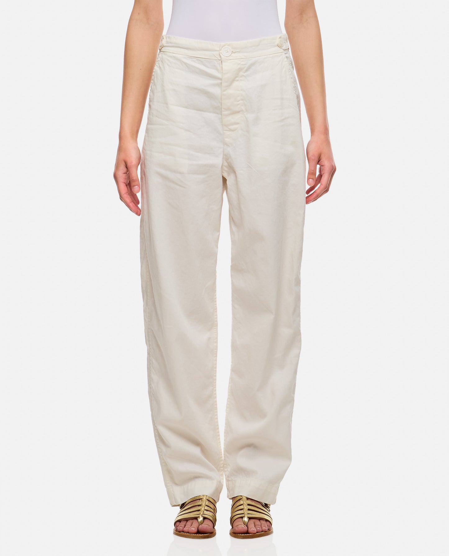 JUDE FEMME COTTON AND LINEN PANTS