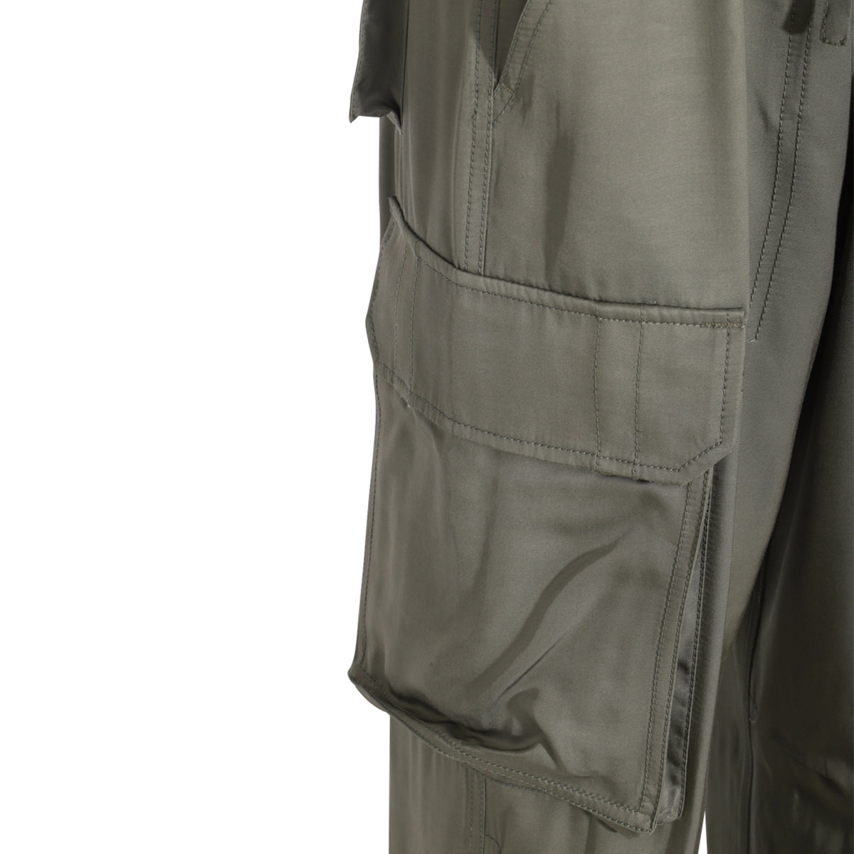 GREEN VISCOSE JEANS