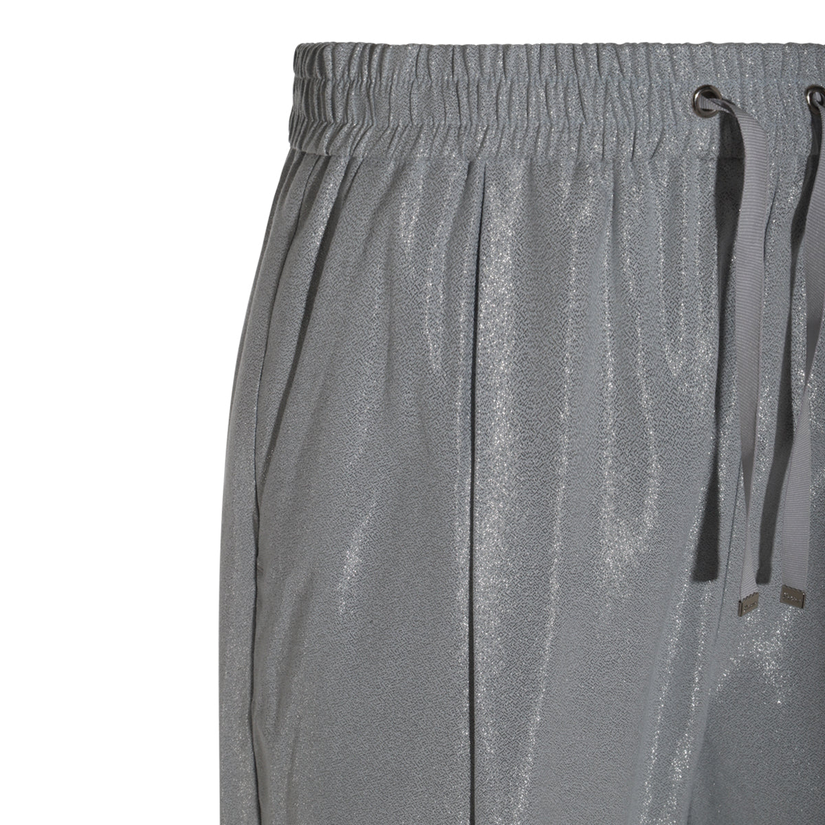 GREY VISCOSE SHORTS