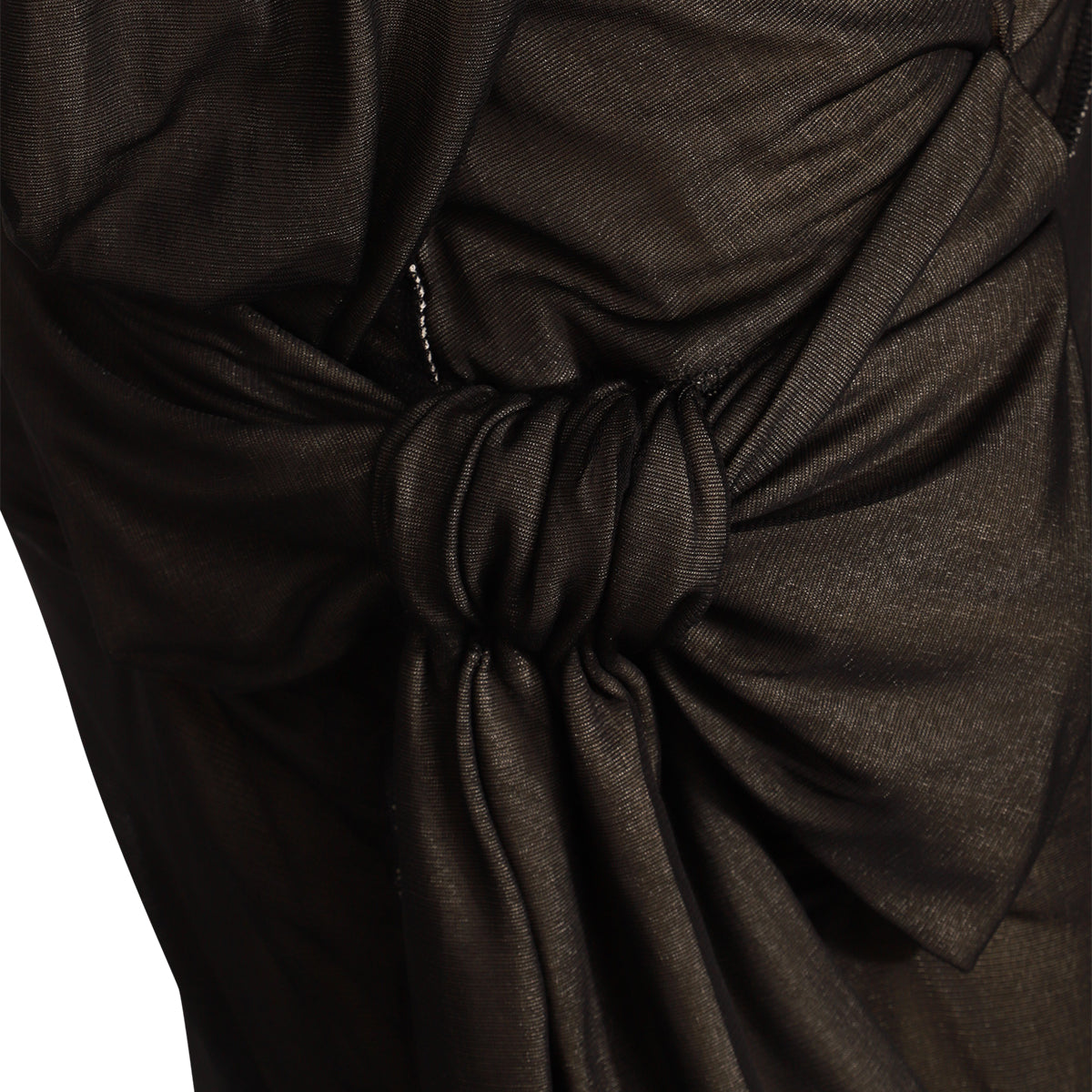 BLACK VISCOSE DRESS
