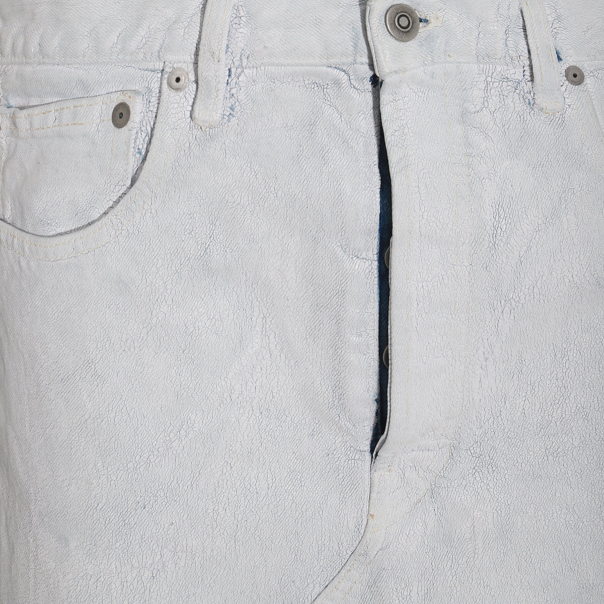 WHITE DENIM SKIRT