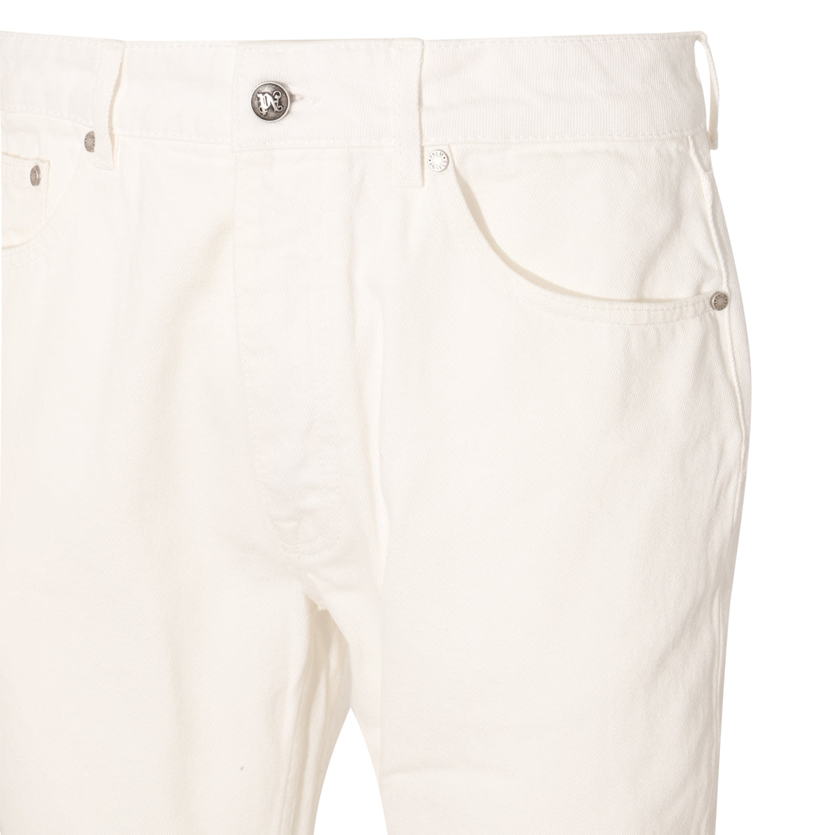 OFF WHITE COTTON JEANS