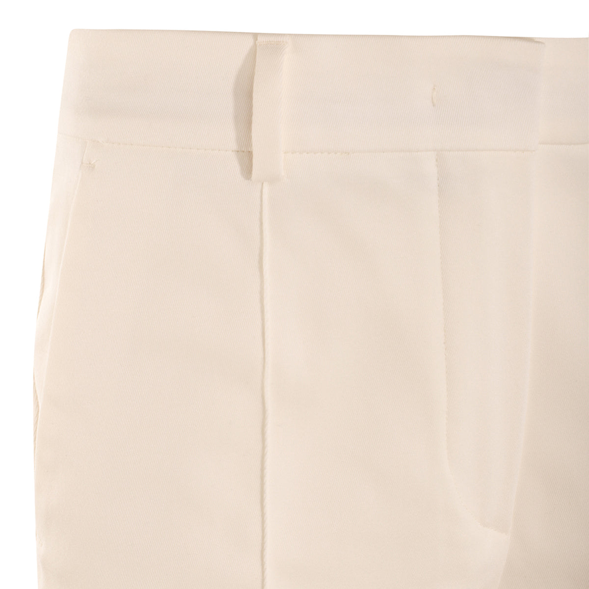 WHITE COTTON ETNA PANTS