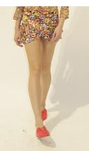 ULTRA FLORAL-PRINT DRAPED SKIRT