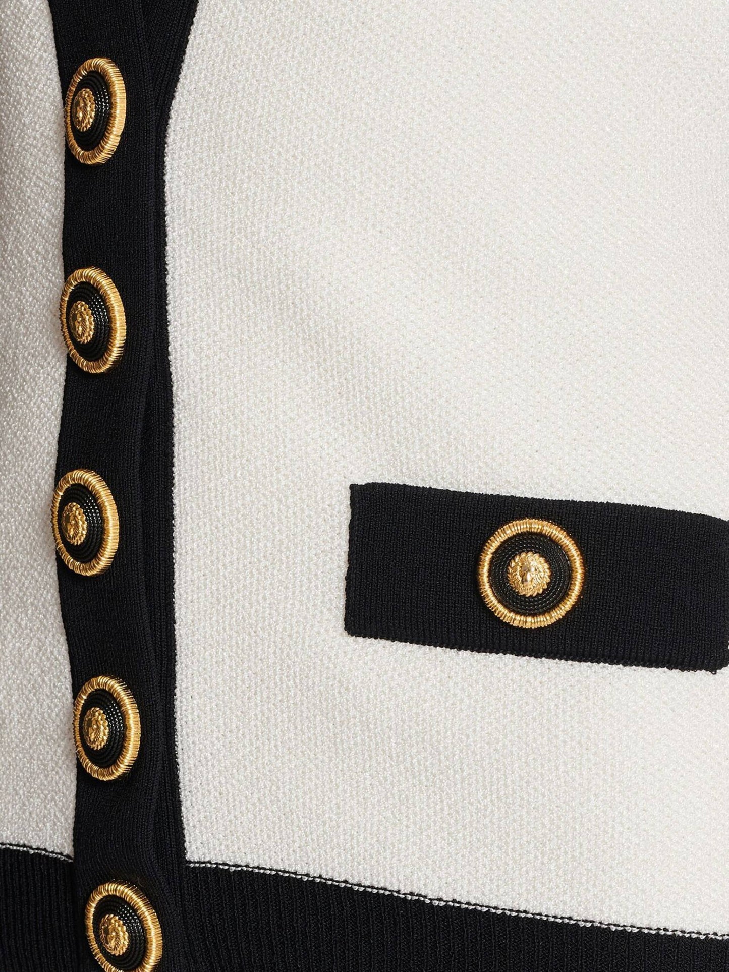 WHITE/BLACK KNITTED DRESS