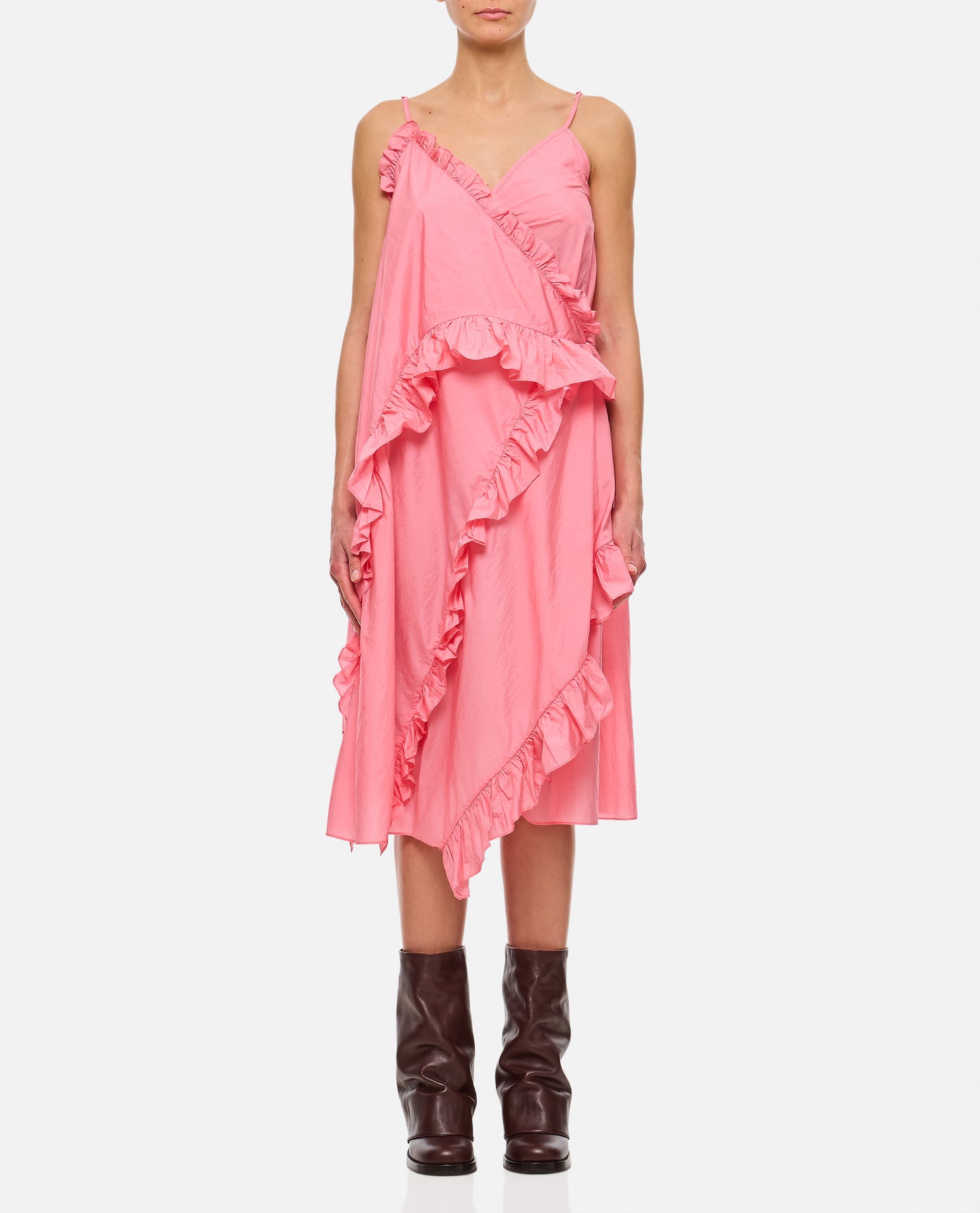 AMILIA DRESS SHIKI LIGHT TAFFETA SORBET