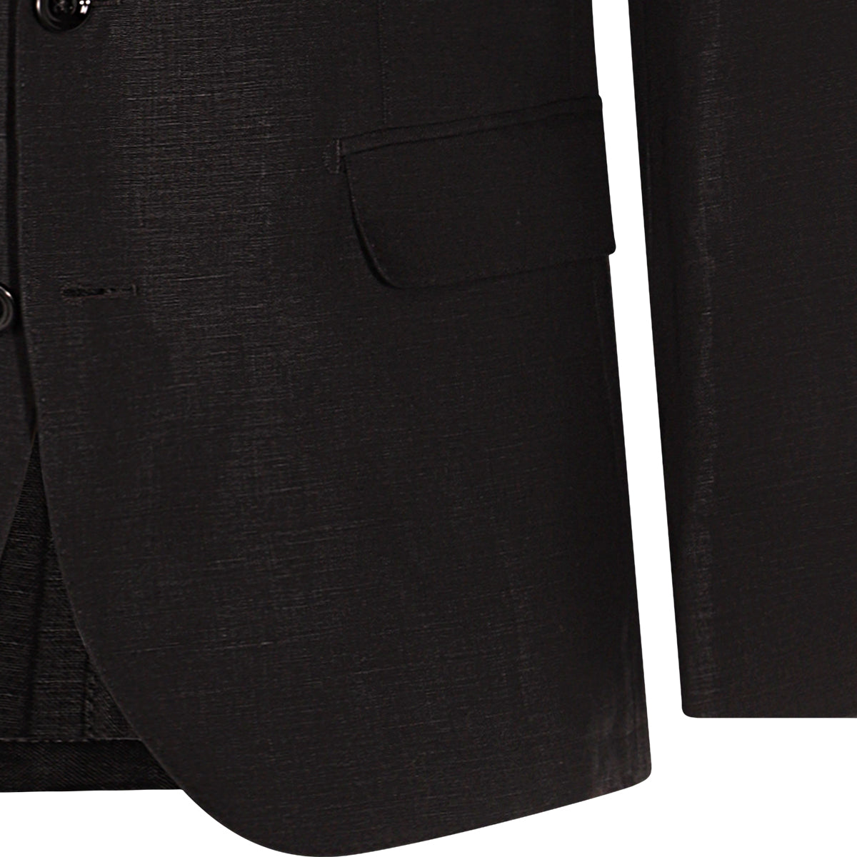 BLACK LINEN BLAZER