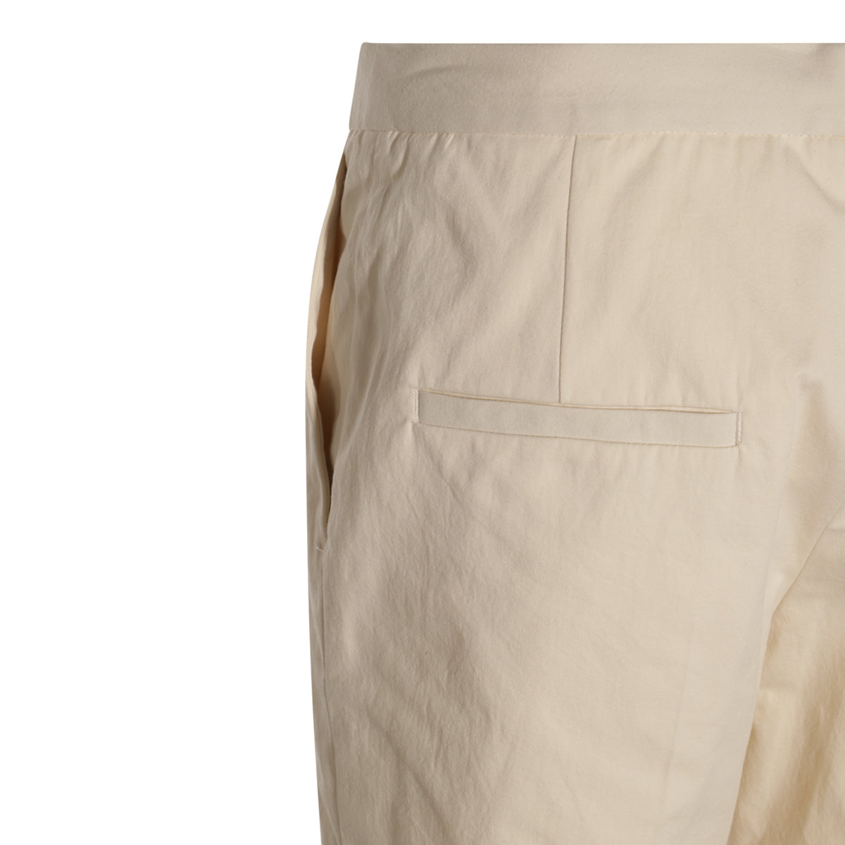 WHITE BEIGE COTTON PANTS