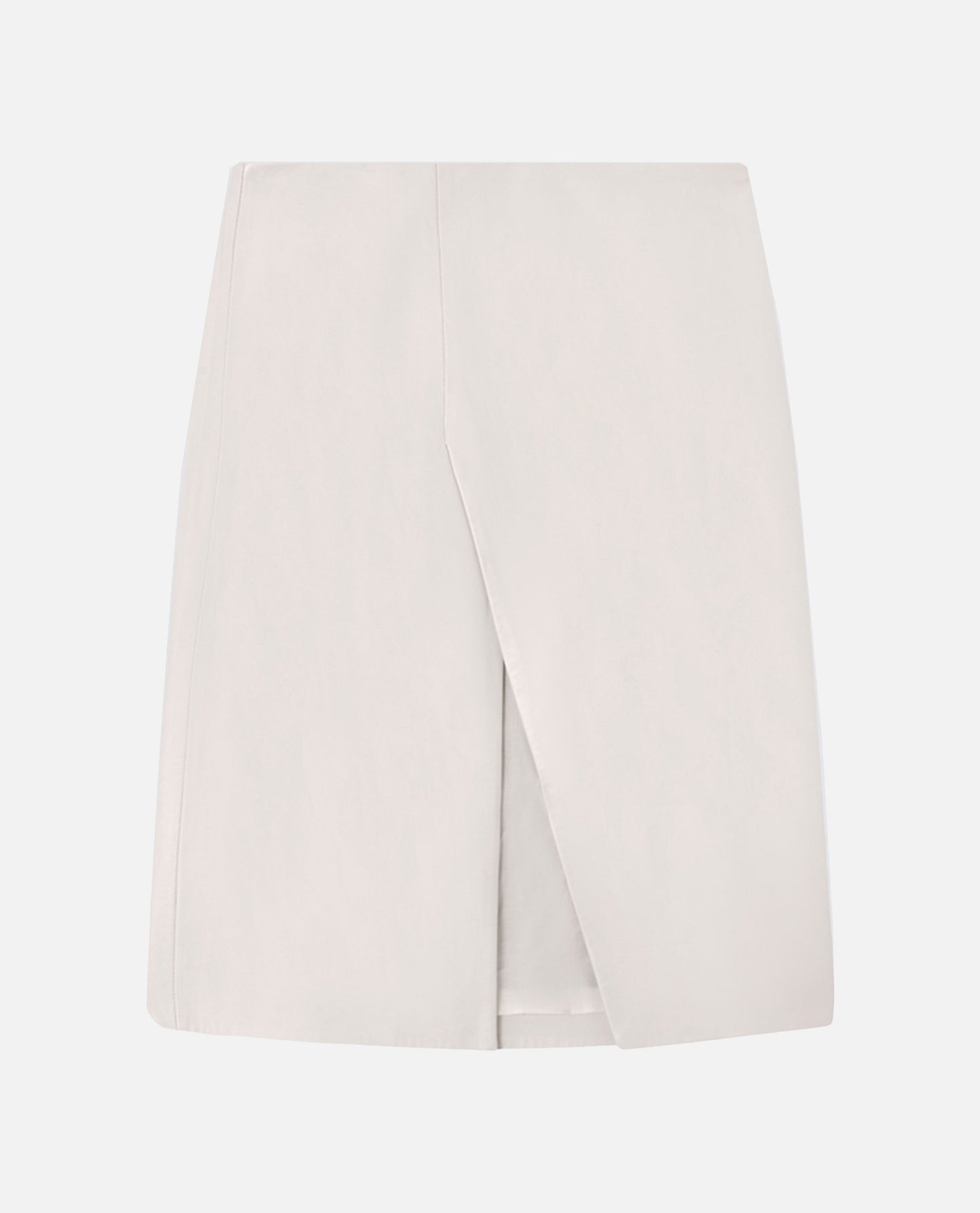 LEATHER SLIT SKIRT