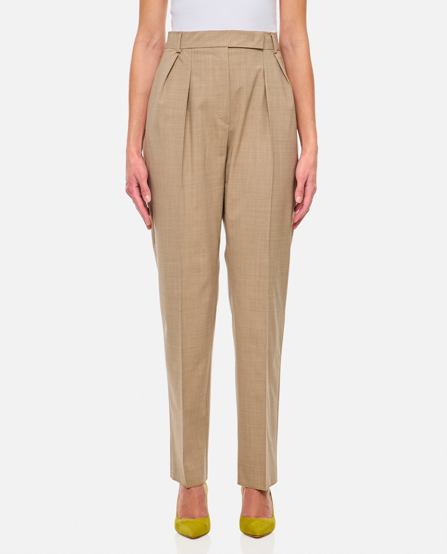 FINALE HIGH WAIST TROUSERS WITH SARTORIAL PINCES