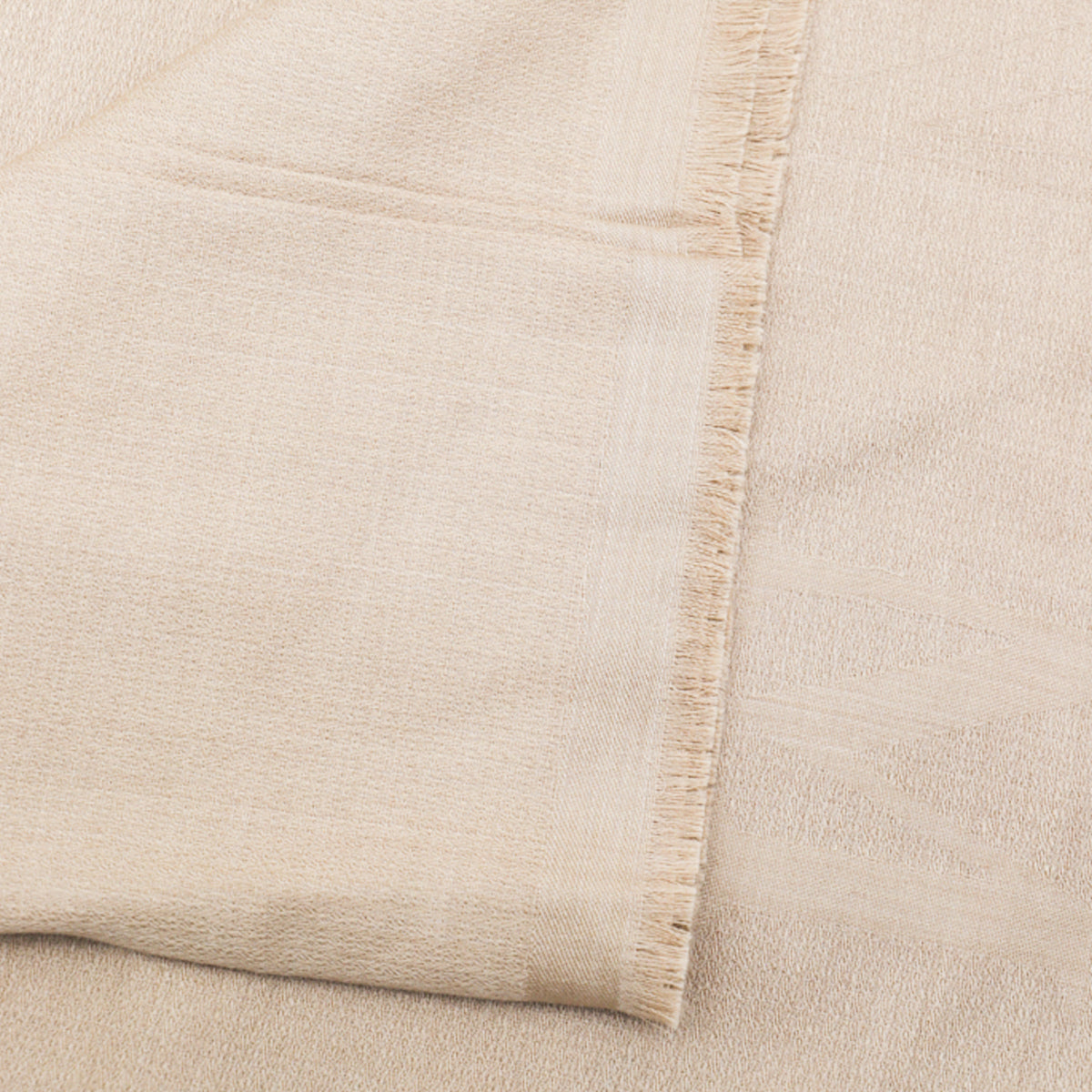 LIGHT BEIGE WOOL AND SILK SCARVES