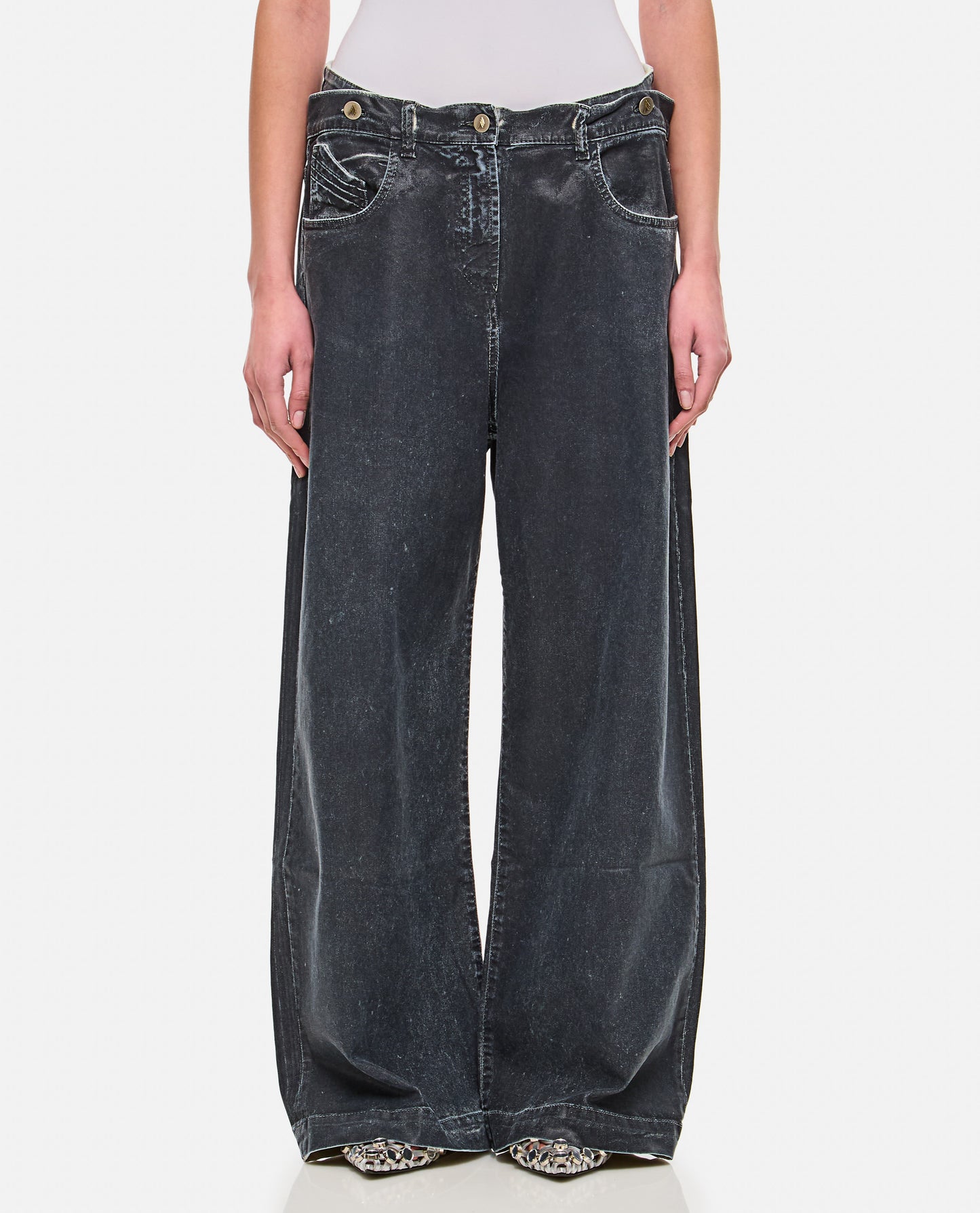 MAT COATED CANVAS LONG PANT