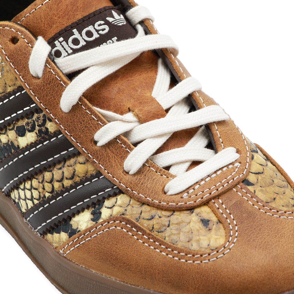 DUST RUST LEATHER GAZELLE SNAKE SNEAKERS