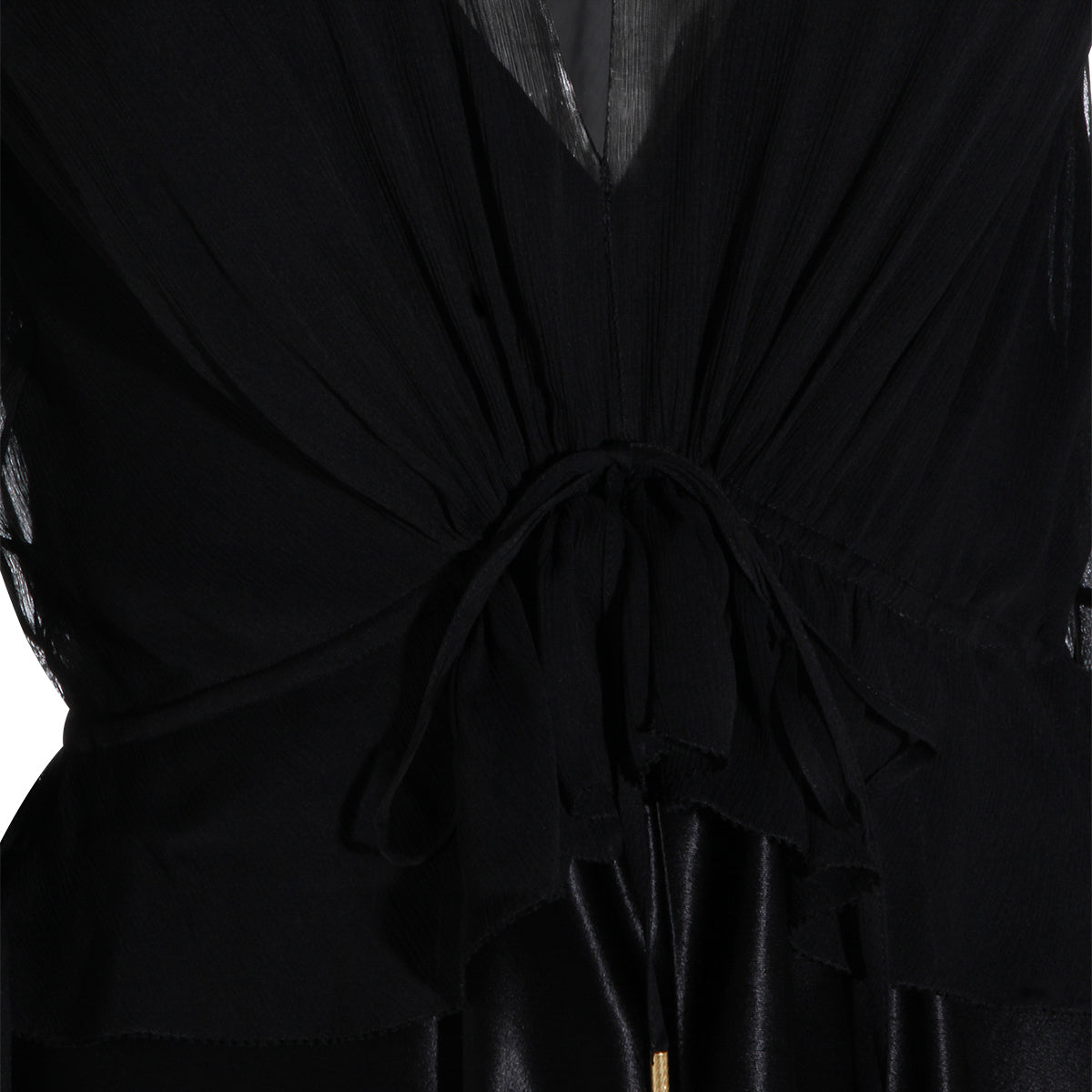BLACK VISCOSE MAXI DRESS