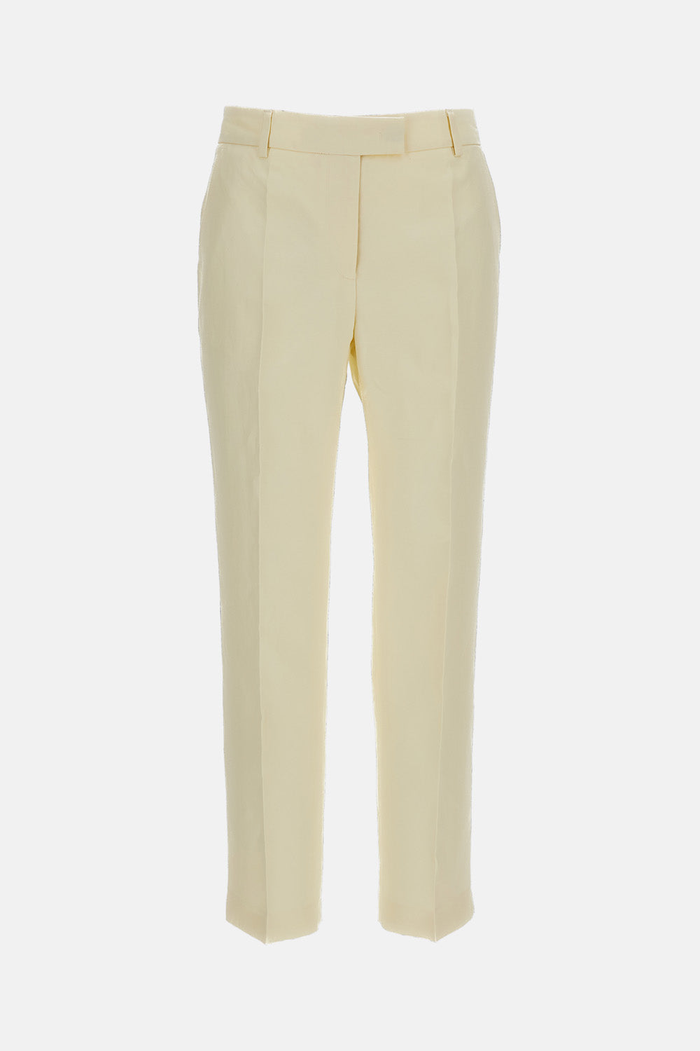 LINEN BLEND TROUSERS