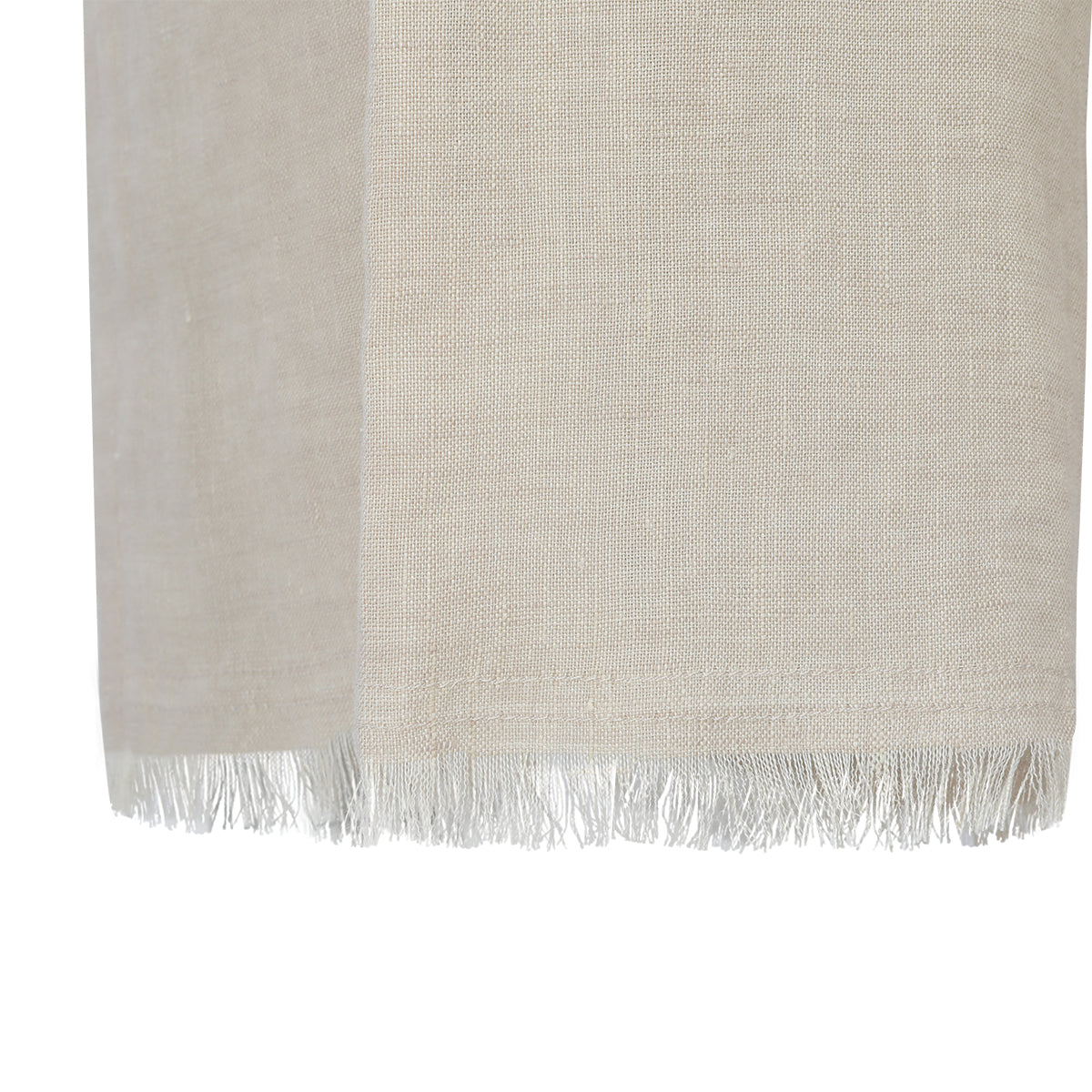 BEIGE LINEN WIDE PANTS