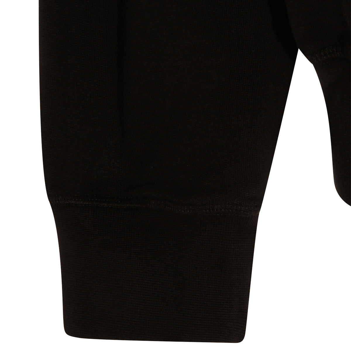 BLACK COTTON SWEATSHIRT