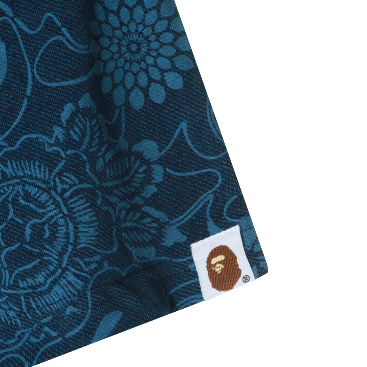 BLUE AND BLACK COTTON T-SHIRT