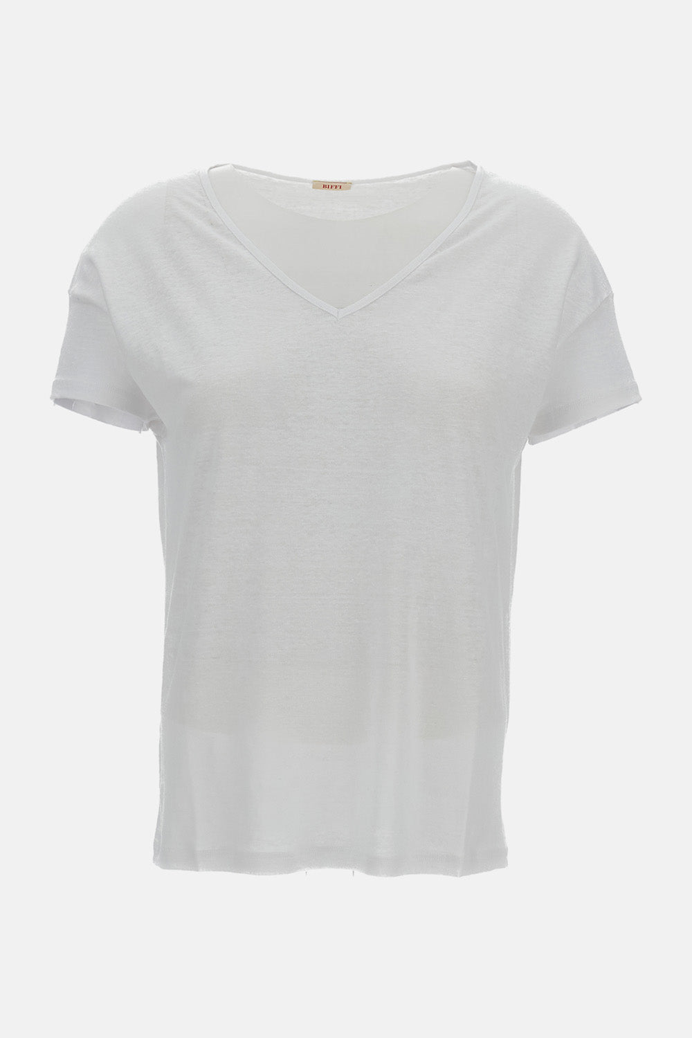 V-NECK LINEN T-SHIRT