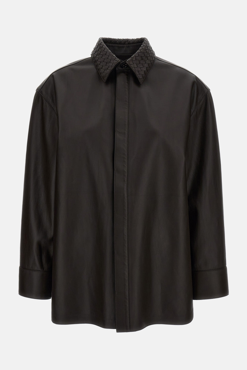 SHIRT SEMI SHINE SMOOTH LAMBSKIN