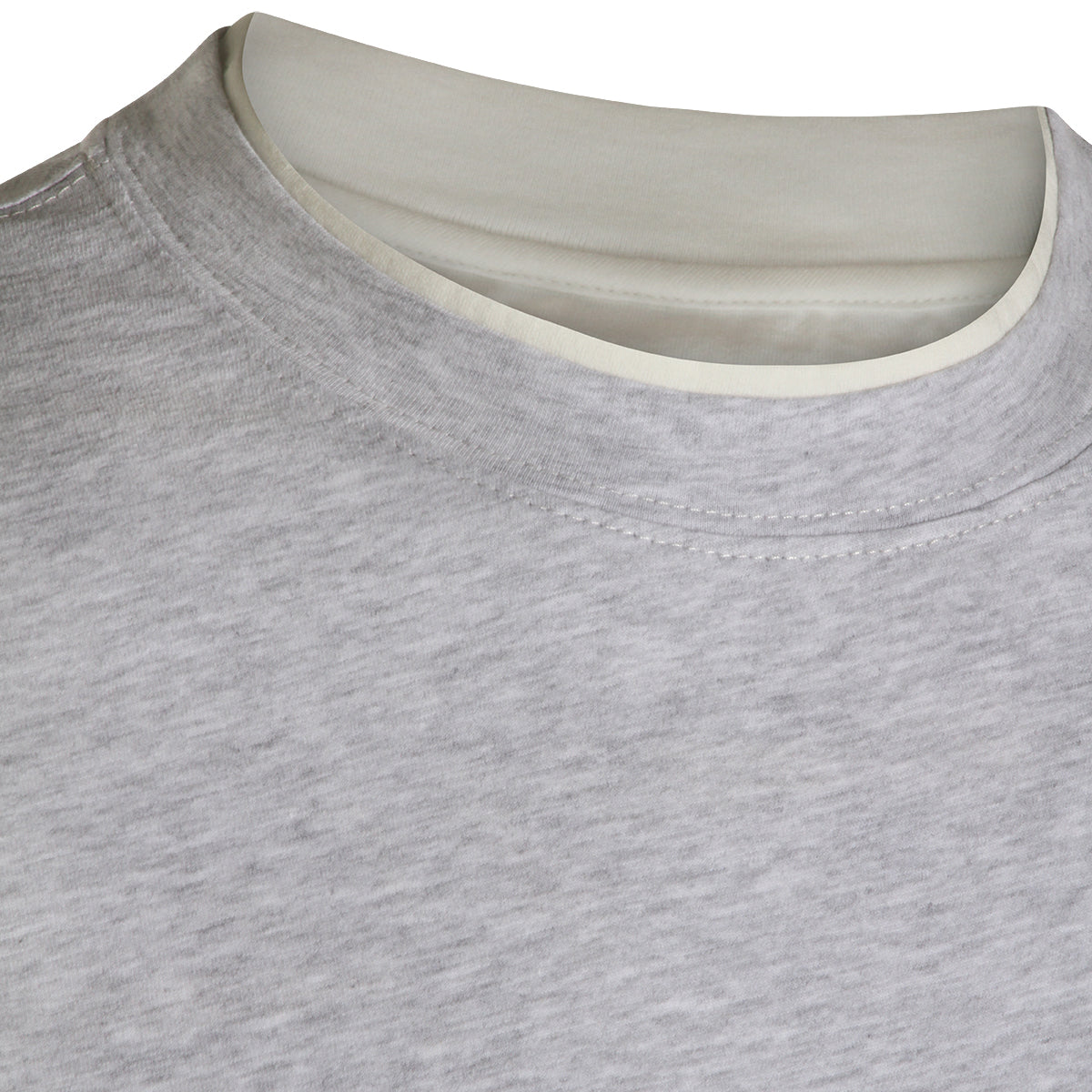 LIGHT GREY COTTON T-SHIRT
