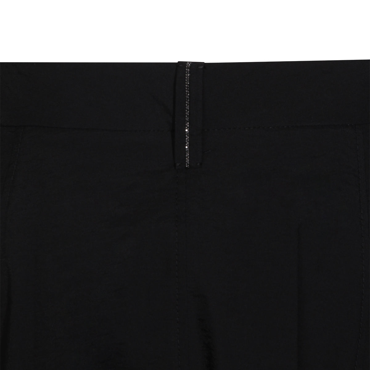 BLACK MIDI COTTON SKIRT