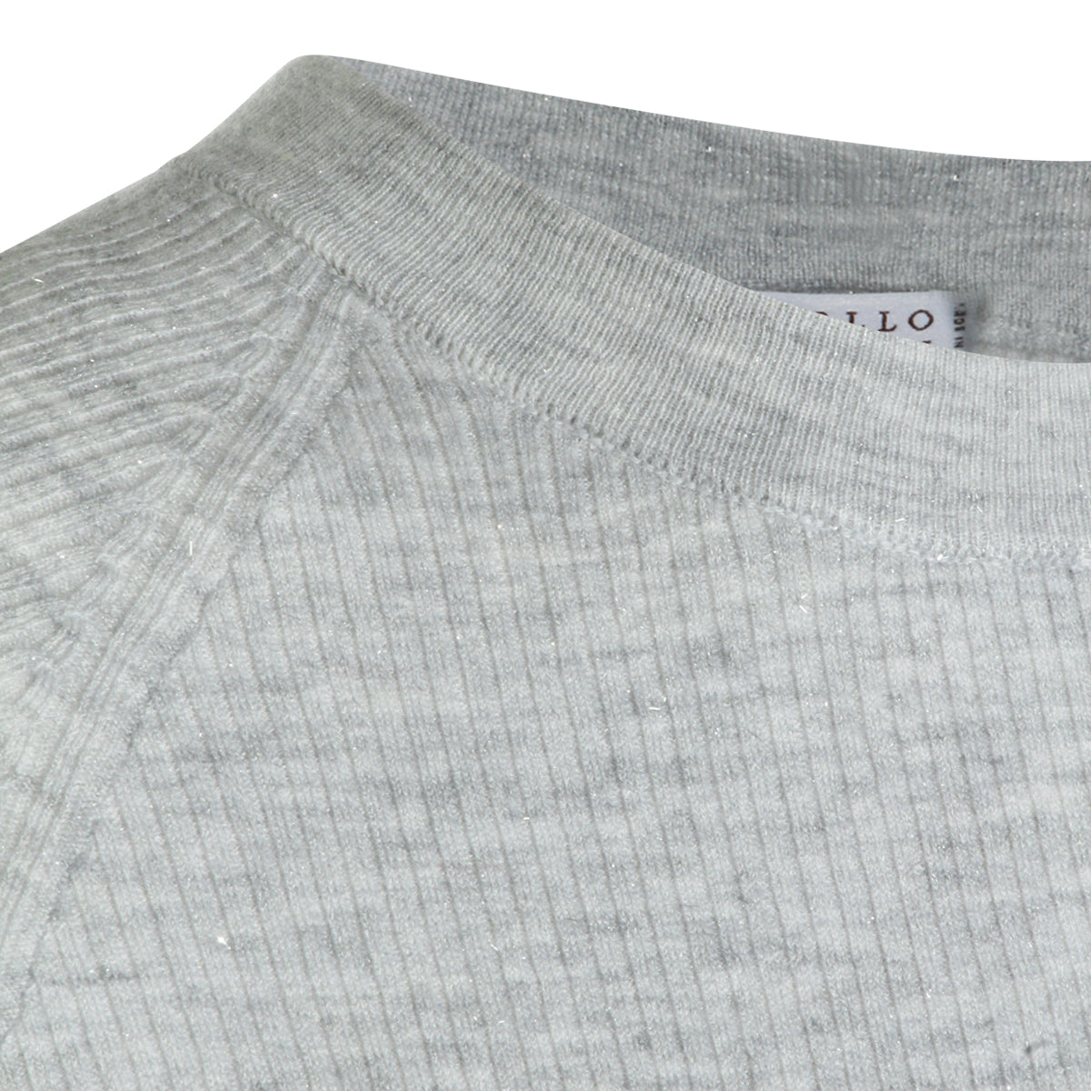 WHITE CASHMERE AND VISCOSE BLEND SWEATSHIRT
