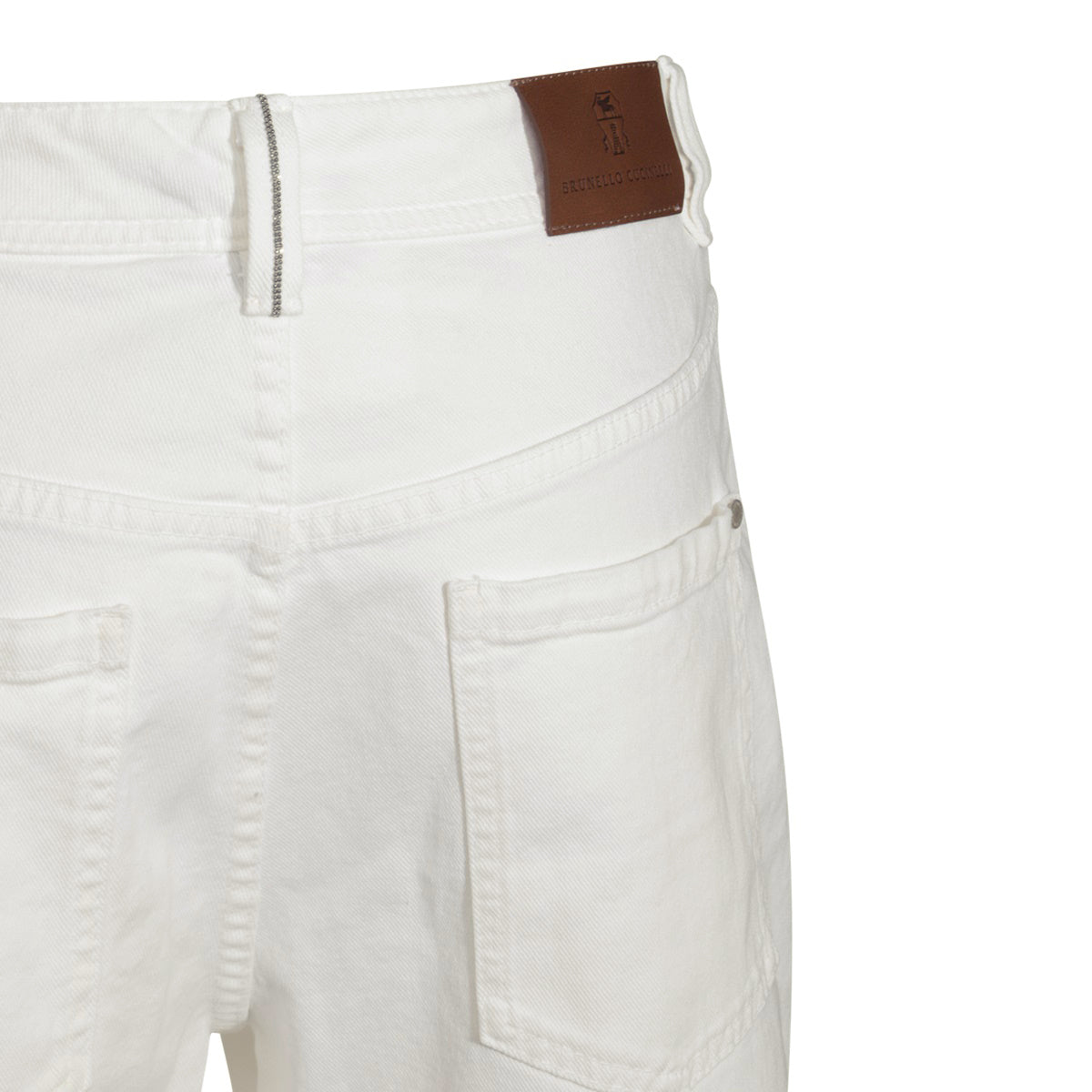 WHITE COTTON JEANS