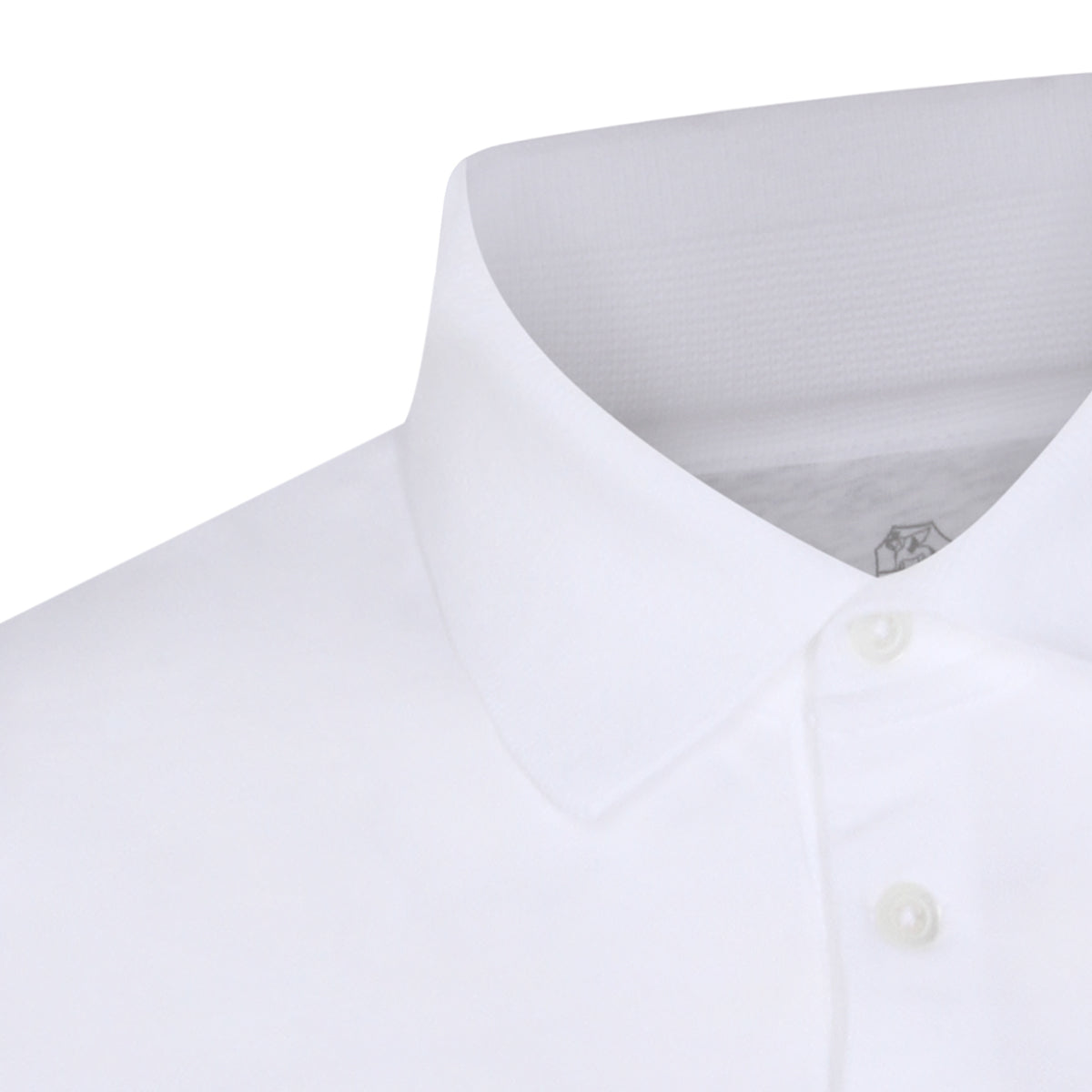 WHITE COTTON POLO SHIRT
