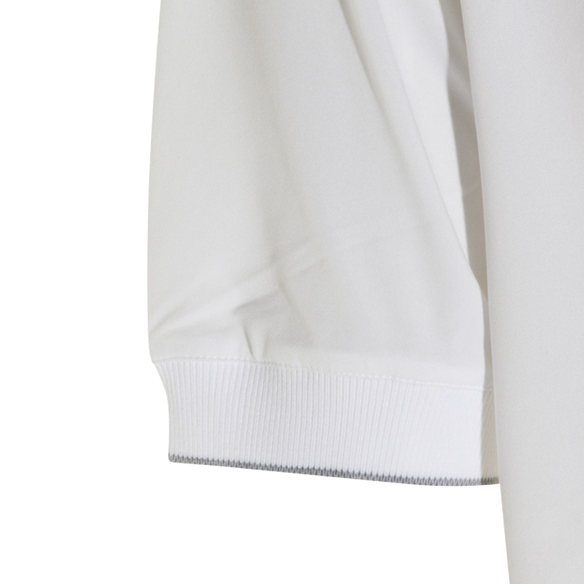 WHITE COTTON POLO SHIRT