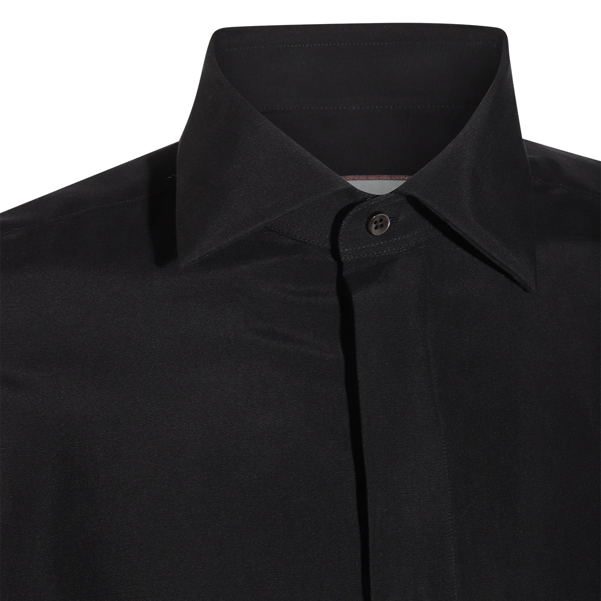 BLACK SILK SHIRT