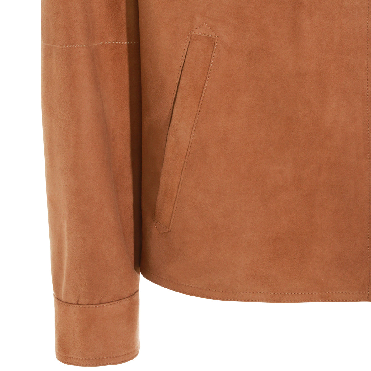 LIGHT BROWN LEATHER JACKET