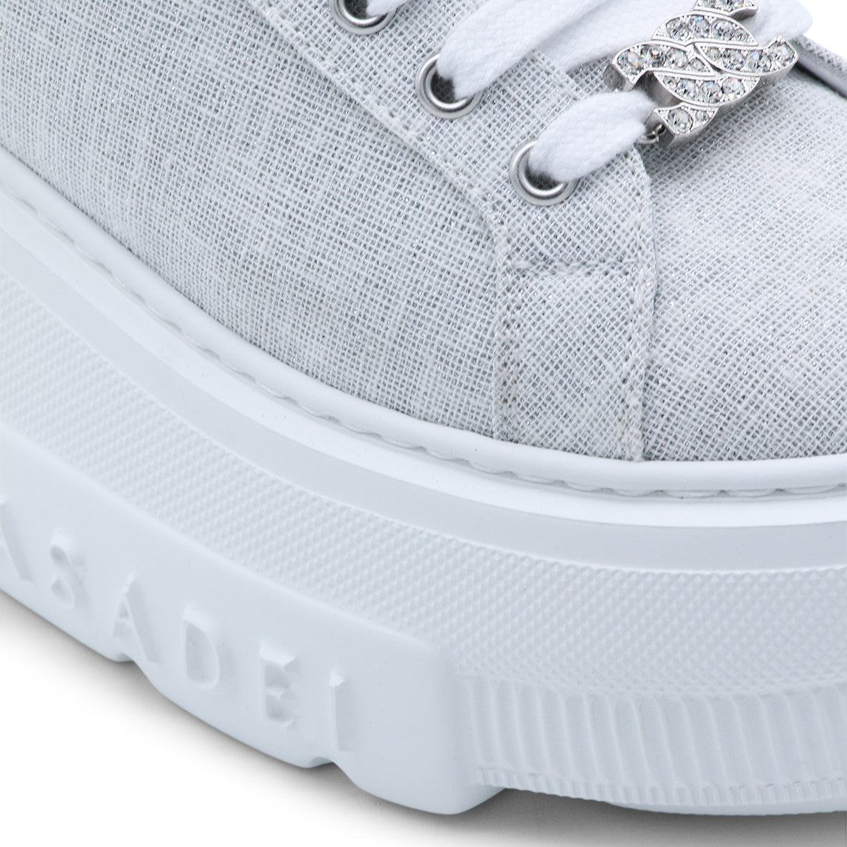 GREY LEATHER NEXUS SOLAR ECLIPSE SNEAKERS
