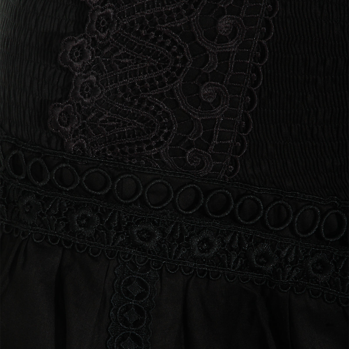 BLACK COTTON SKIRT