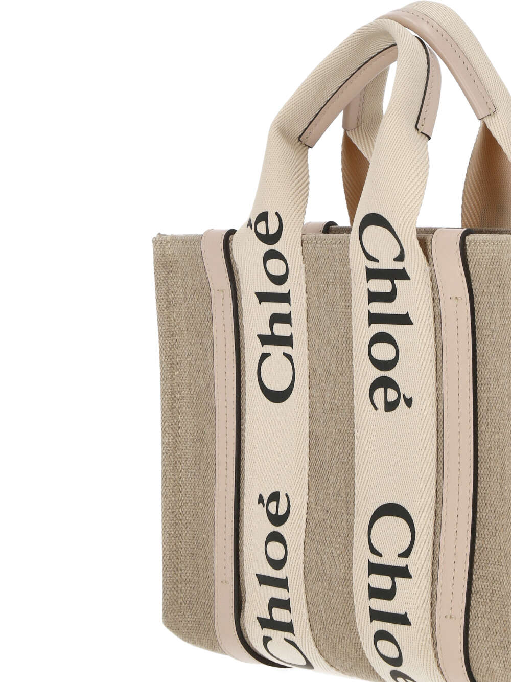 SMALL WOODY TOTE BAG IN LINEN