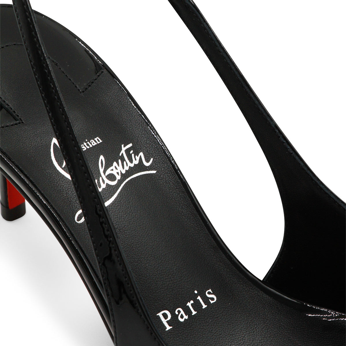 BLACK MISS Z SLING PUMPS