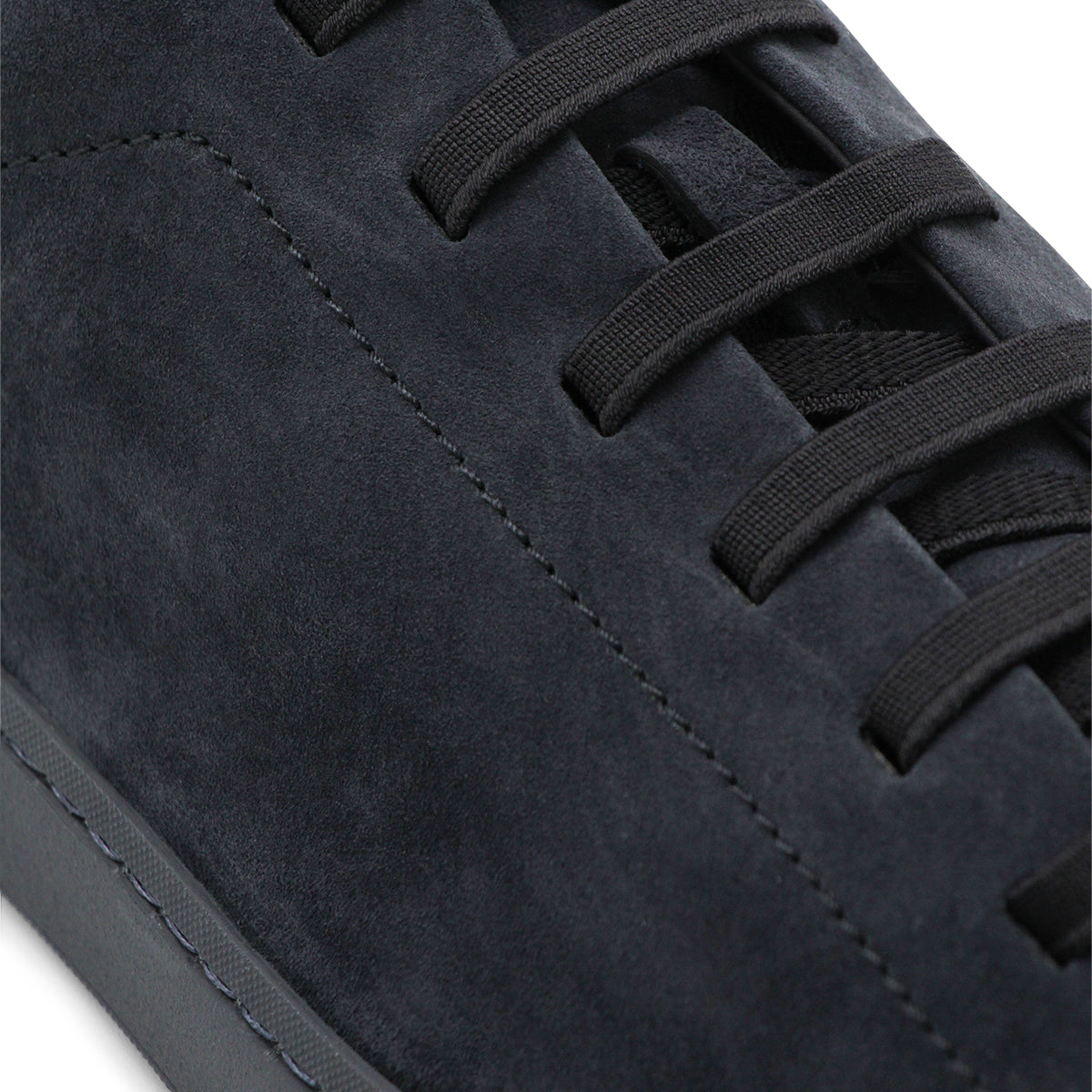 NAVY LEATHER SNEAKERS