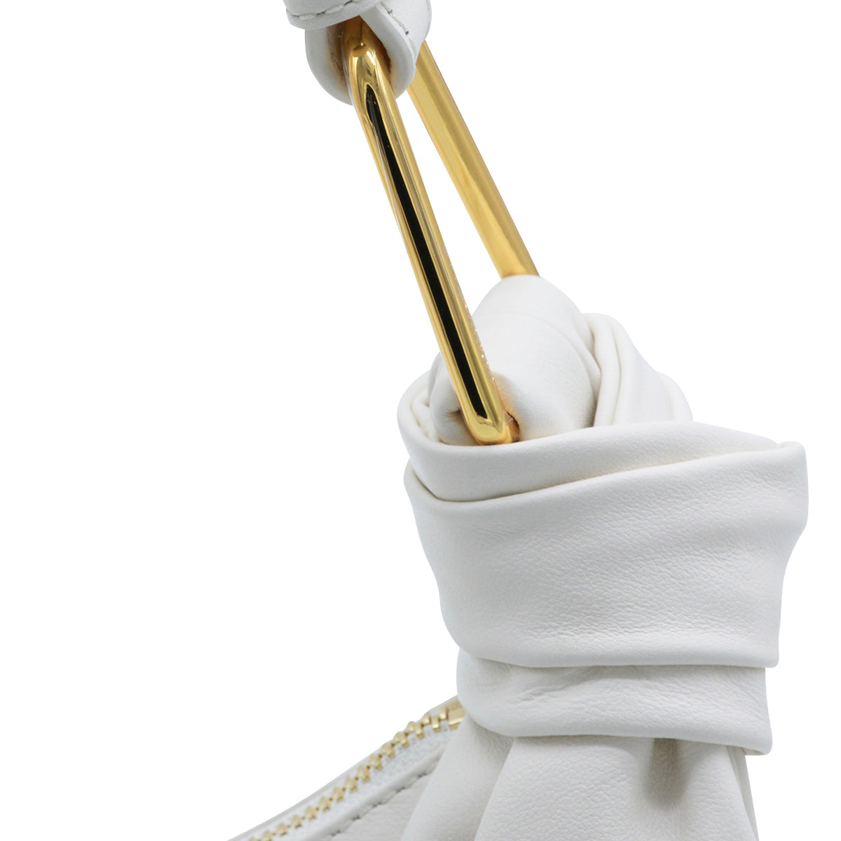 PEARL LEATHER FUROSHIKI SHOULDER BAG