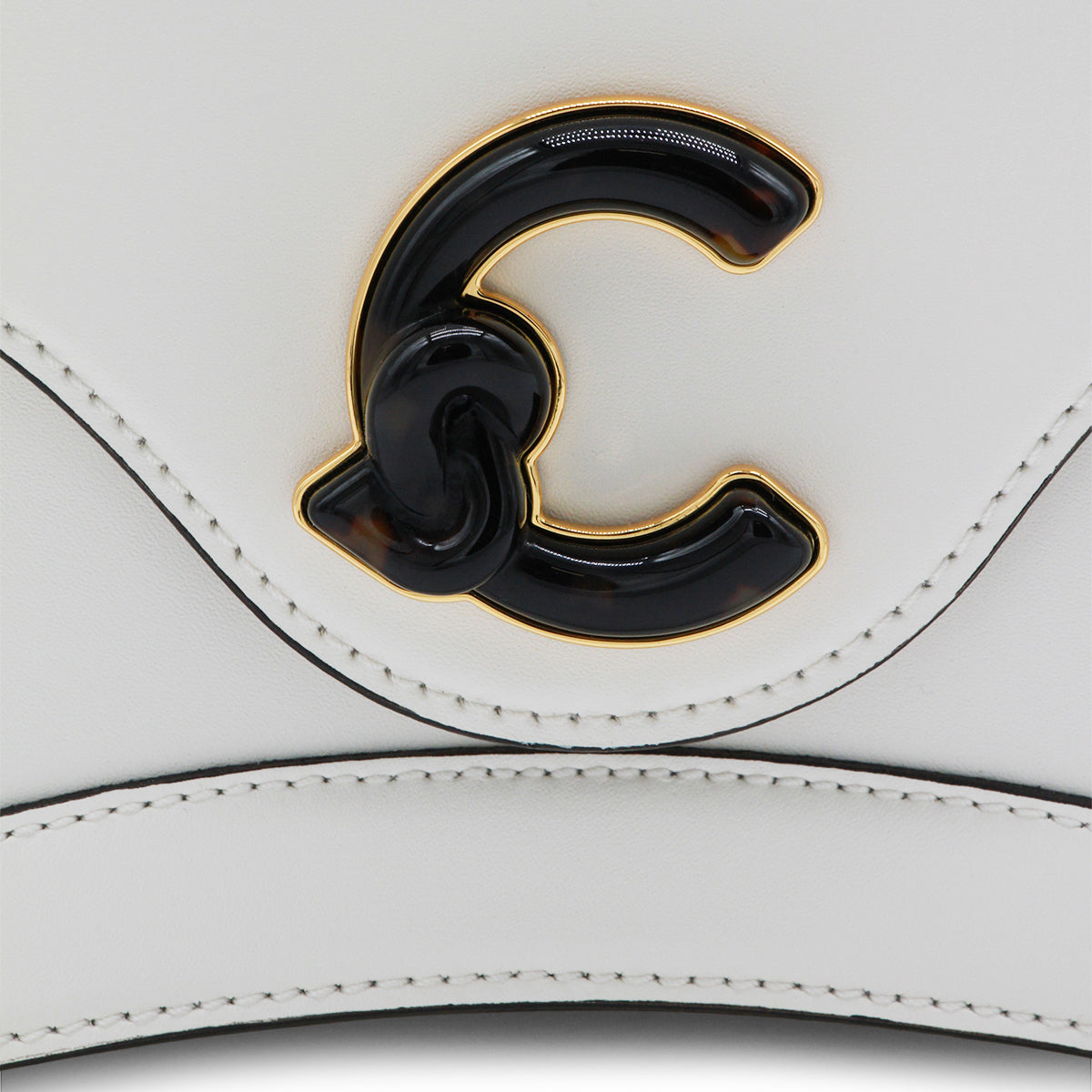 PEARL LEATHER C-ME CALF E MARB TOP HANDLE BAG