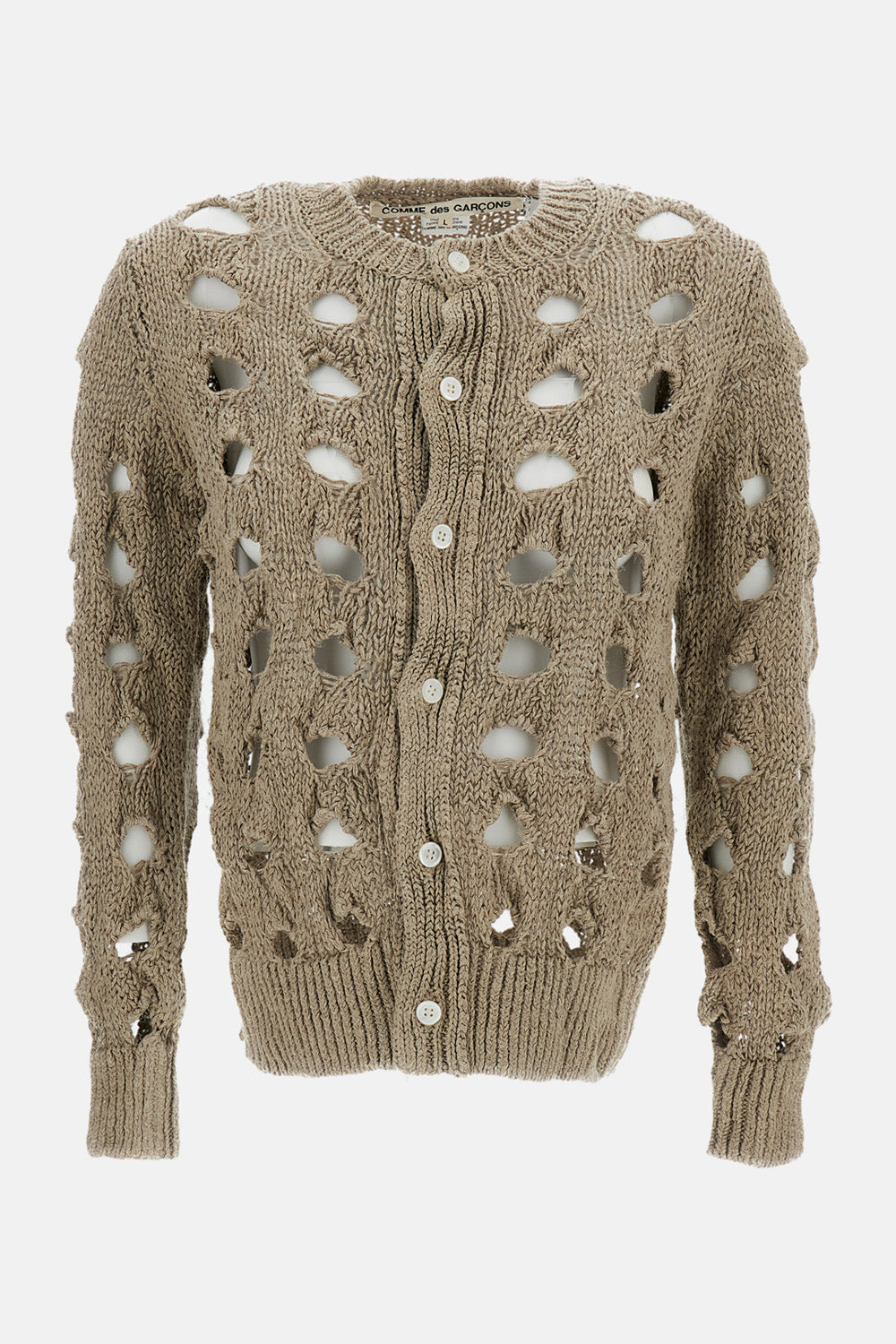 SHORT PERFORATED CARDIGAN