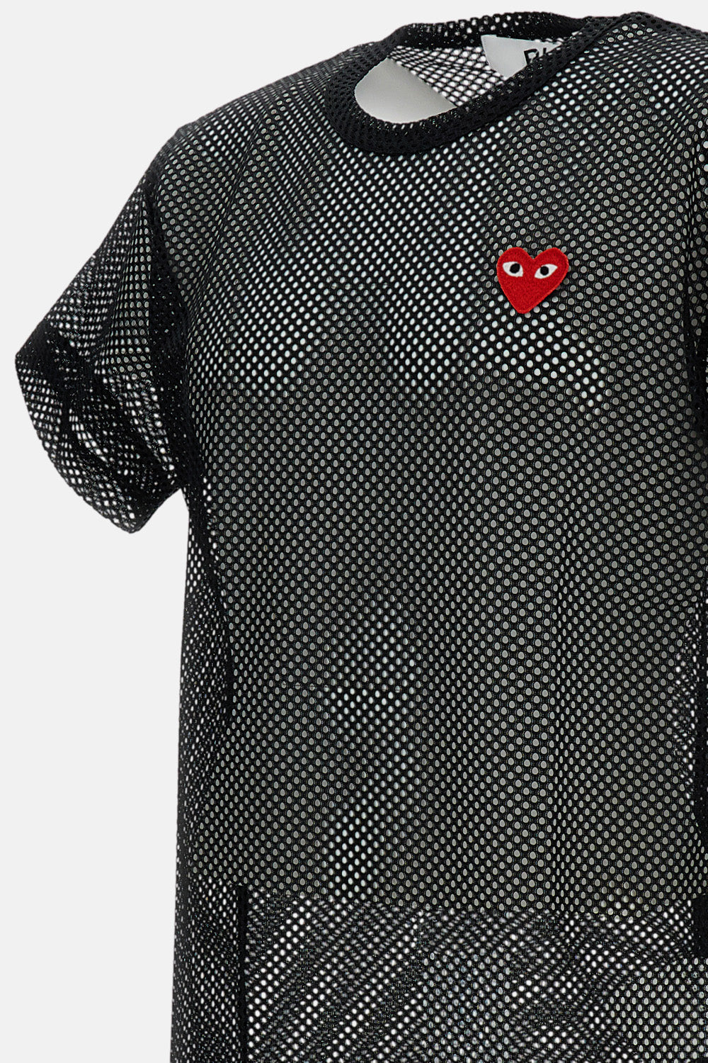 MESH T-SHIRT RED HEART EMBLEM