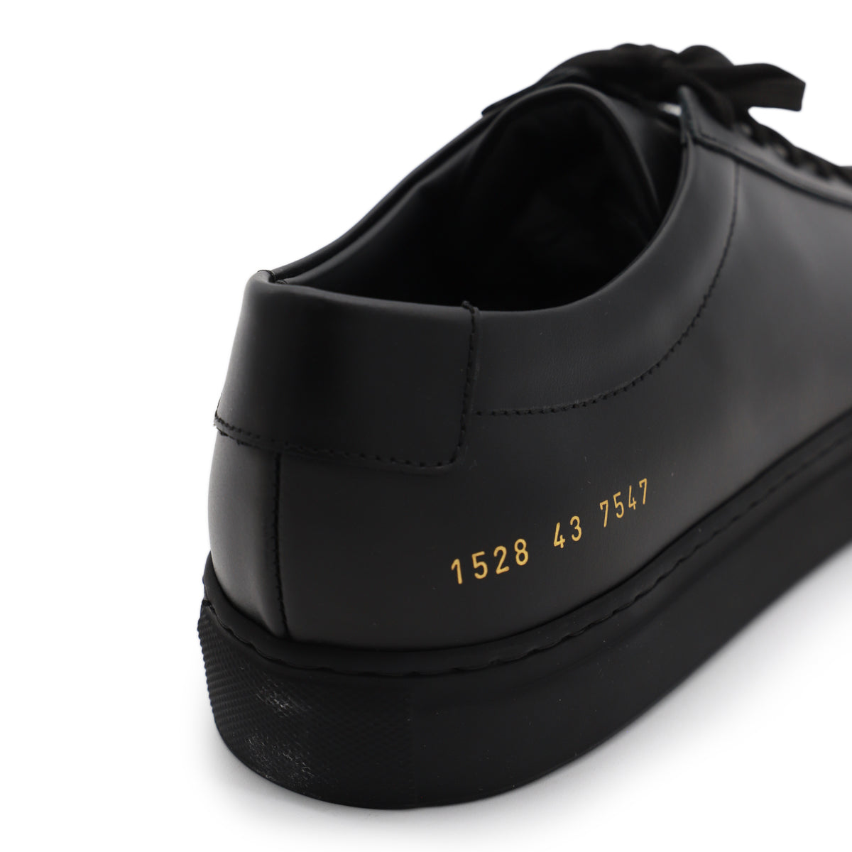 BLACK LEATHER SNEAKERS