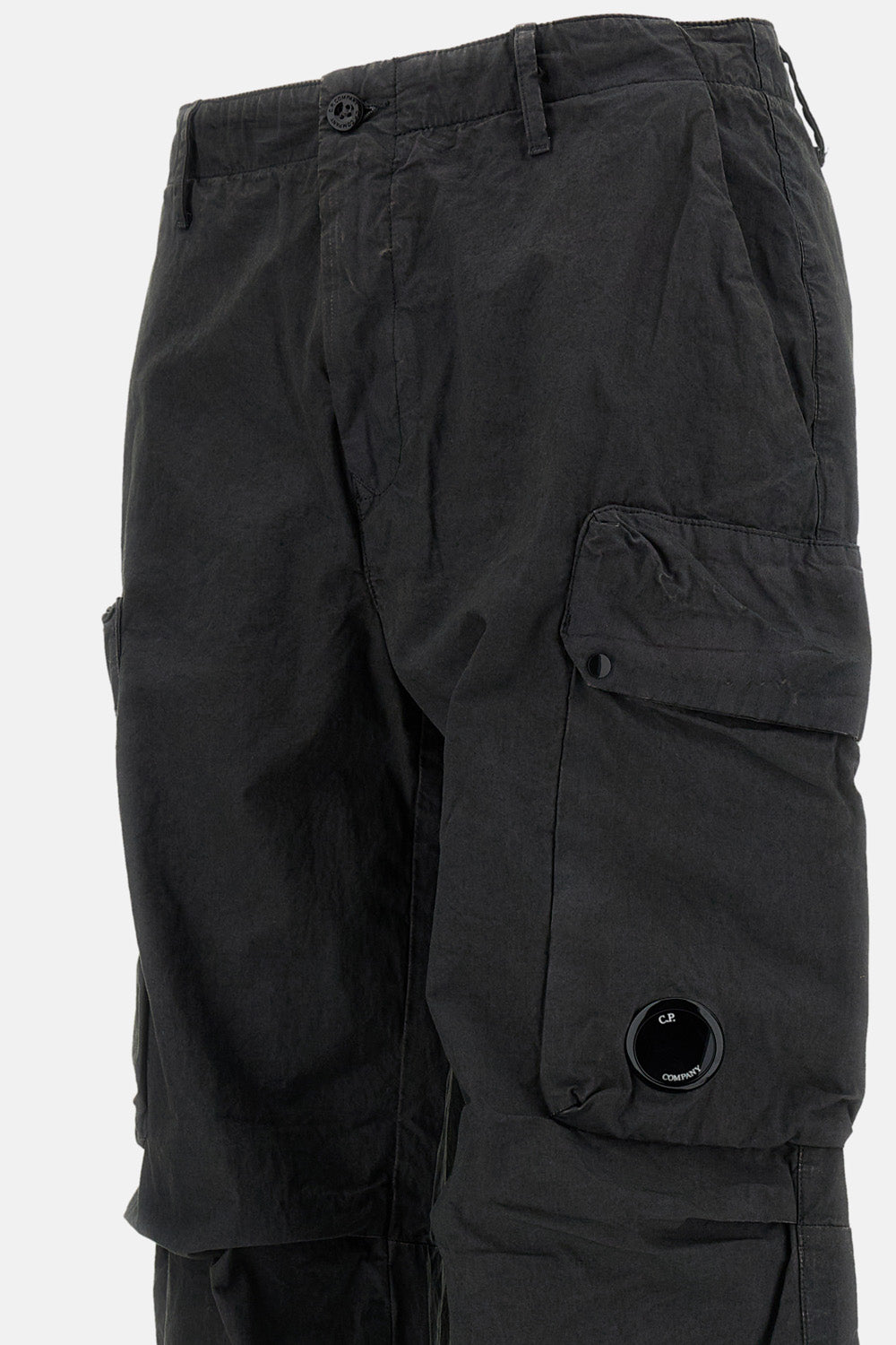 MICRO-REPS CARGO TROUSERS WITH A LARGE LENS
