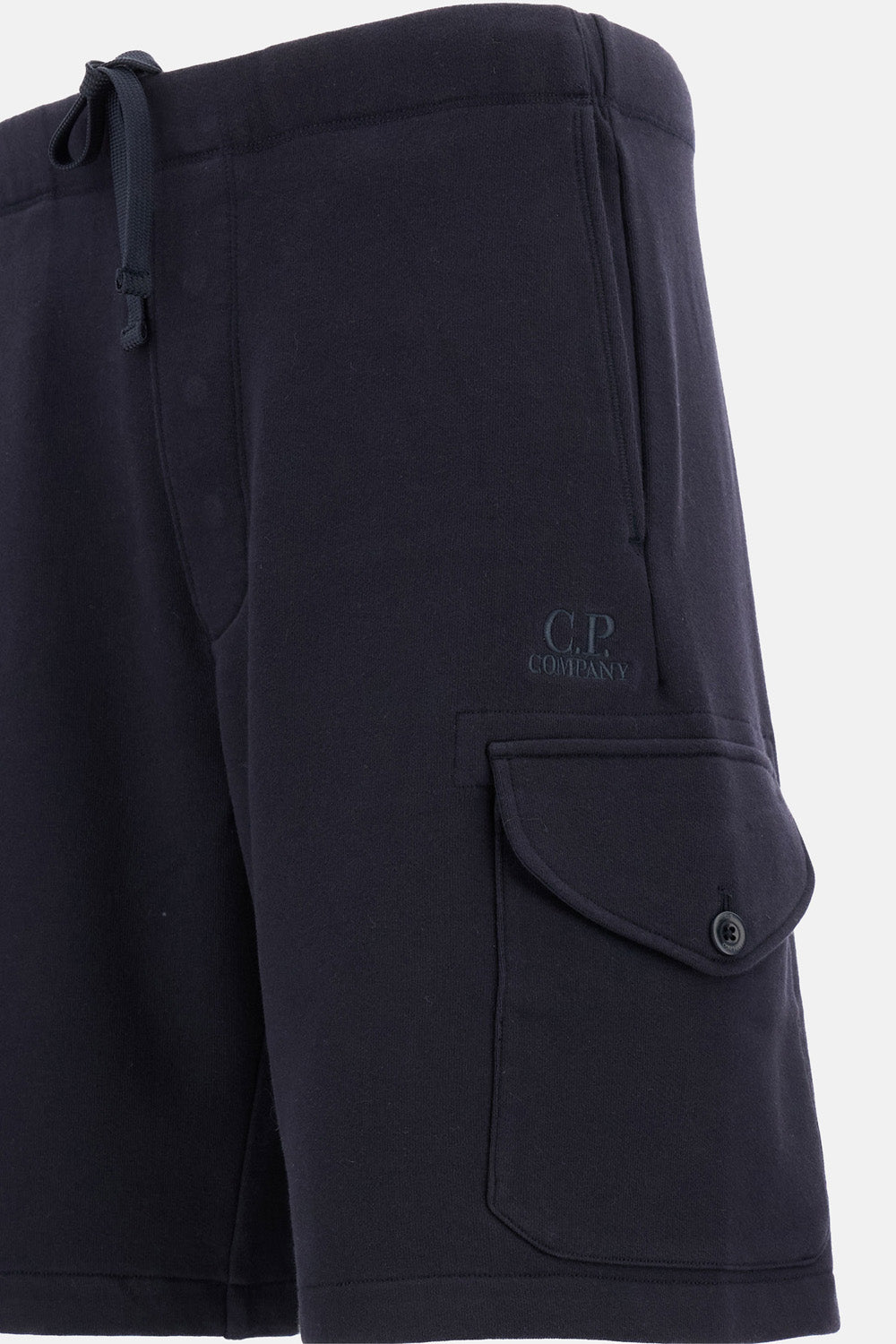 DIAGONAL RAISED FLEECE CARGO SWEATSHORTS