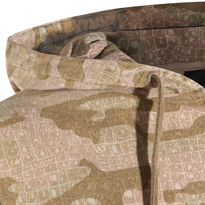 LIGHT BROWN COTTON SWEATSHIRT